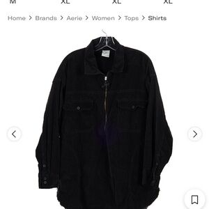 Aerie Corduroy Offline Corduroy Half Zip